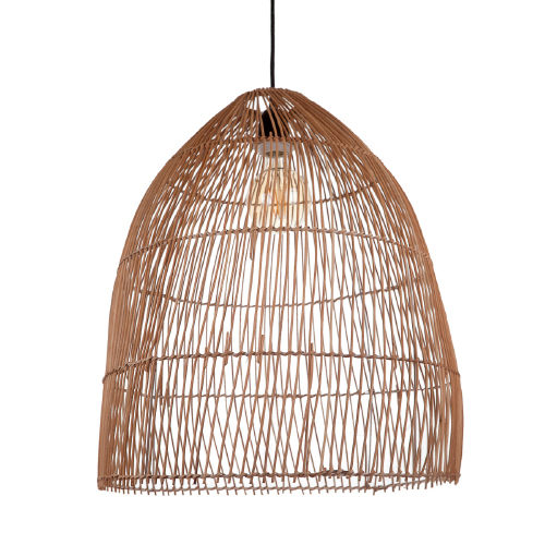 Colgante ratan marron natural grande 50x57cm
